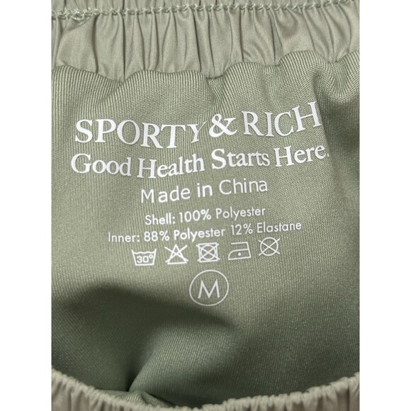 Sporty And Rich Compression Shorts Women’s Medium Mint Green Running Good Health - Picture 4 of 13